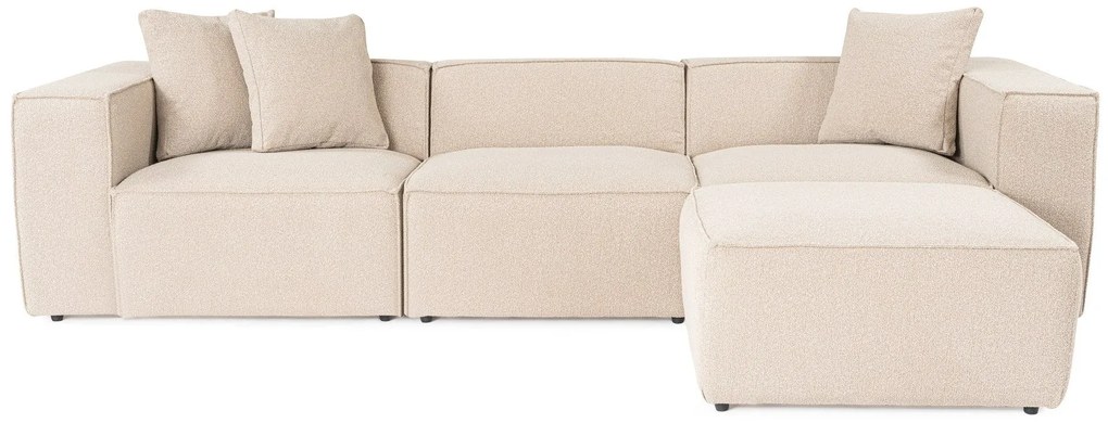 Sarokkanapé Lora (L1-O1-1R-POUFFE ) - Barackszín