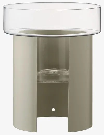 LSA International Terrazza virágcserép, h 45 cm, Ø37 cm, átlátszó/betonszürke - LSA nemzetközi