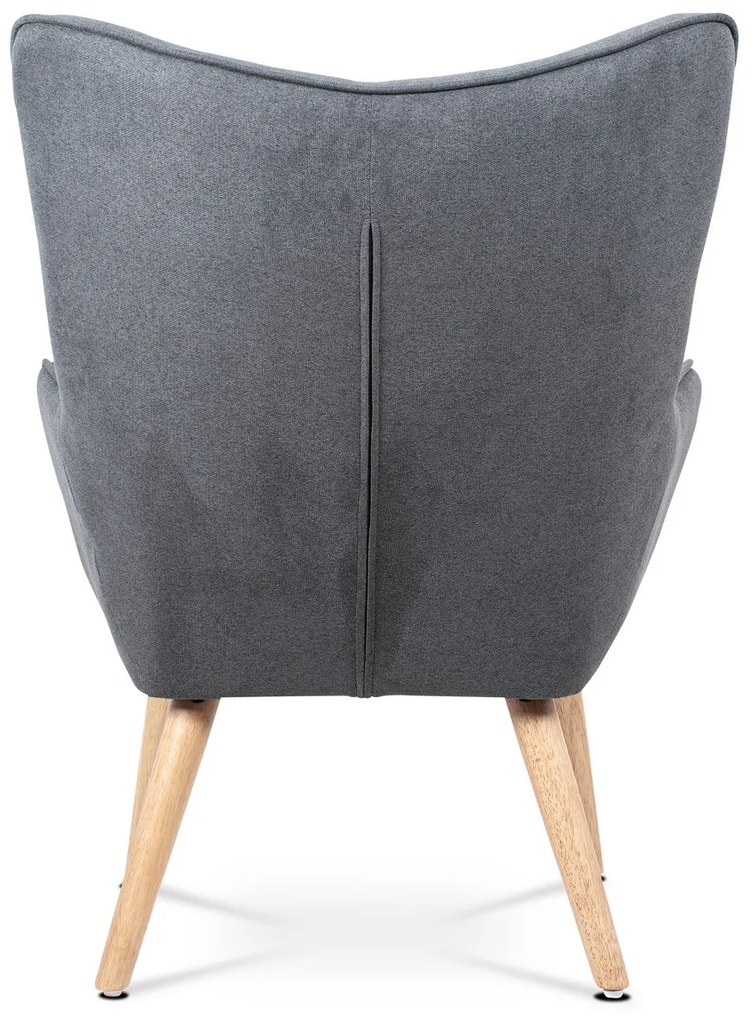Fülkés fotel lábtartóval GREY2, szürke