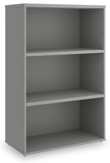 SimpleOffice közepes szekrény 80 x 40 x 120 cm, szürke