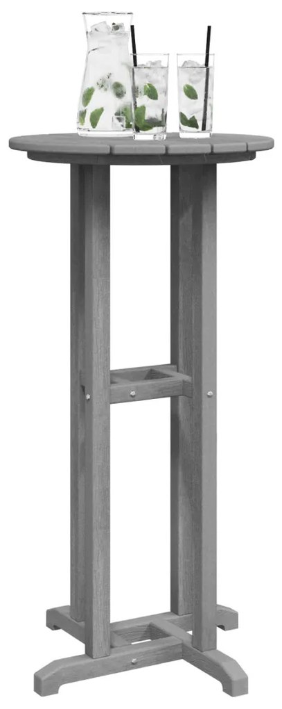 Bárasztal Világosszürke 55x55x107 cm HDPE