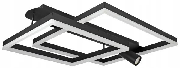 LED mennyezeti lámpa LED/38W/230V + 1xGU10/30W fekete