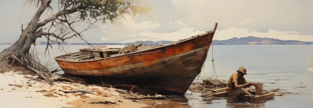 Poszter 95x33cm Nyugodt tengerpart