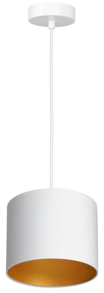 Csillár zsinóron ARDEN 1xE27/60W/230V á. 18 cm fehér/arany