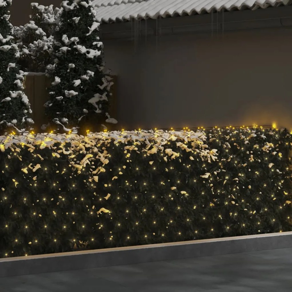 kültéri hálós meleg fehér karácsonyi világítás 544 LED 4x4 m