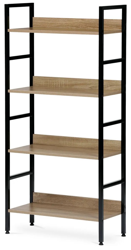 Polcos állvány GD-314 OAK Denny, 4 polc, 60 x 27,5 x 125,5 cm, 4 emelet