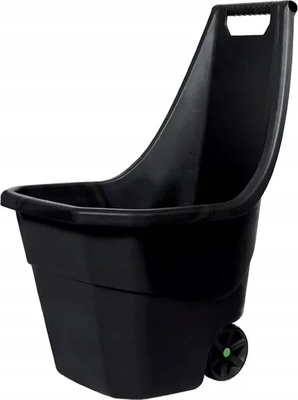Kerti talicska műanyag fekete könnyű 55l