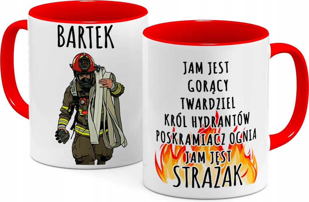 Színes Bögre Tűzoltó Nevével