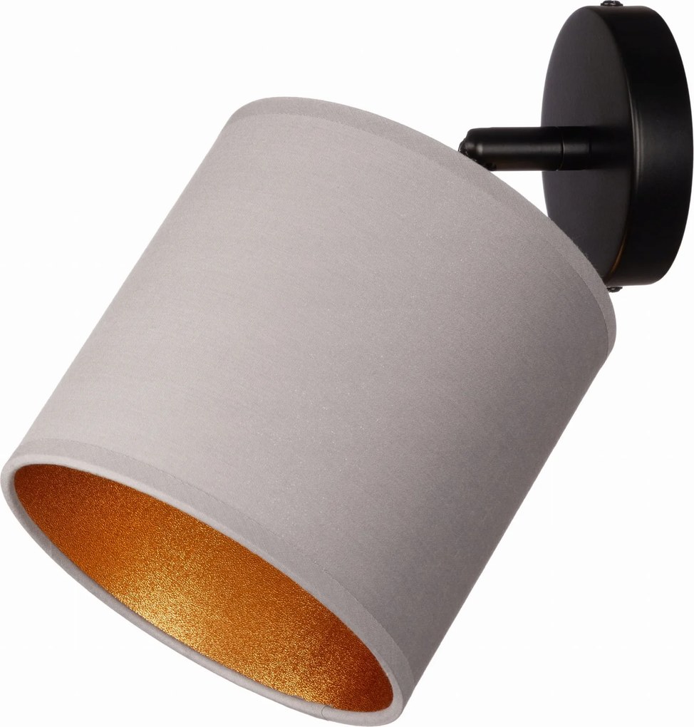 Fém fali lámpa állítható szürke lámpabúra Oro