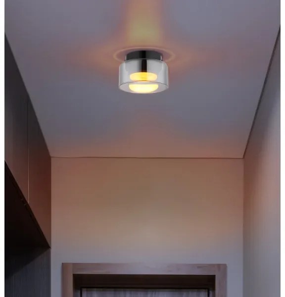 Globo 16055DS - LED Mennyezeti lámpa HIGGINS 1xGX53/6W/230V átm. 13 cm fekete