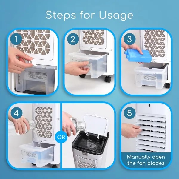 Aigostar légkondicionáló 60W/230V fehér/fekete + távirányító