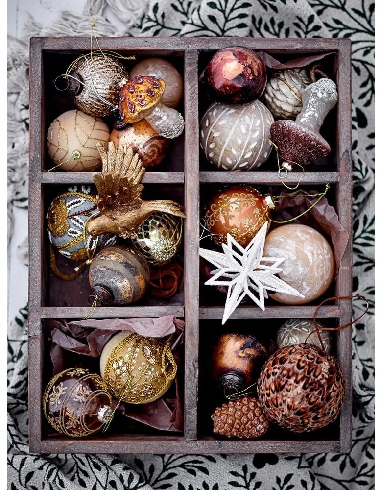 Üveg karácsonyfadísz Nancy – Bloomingville