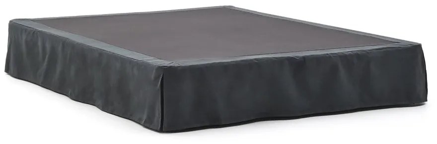 Antracitszürke kárpitozott franciaágy 150x190 cm Jaira – Kave Home