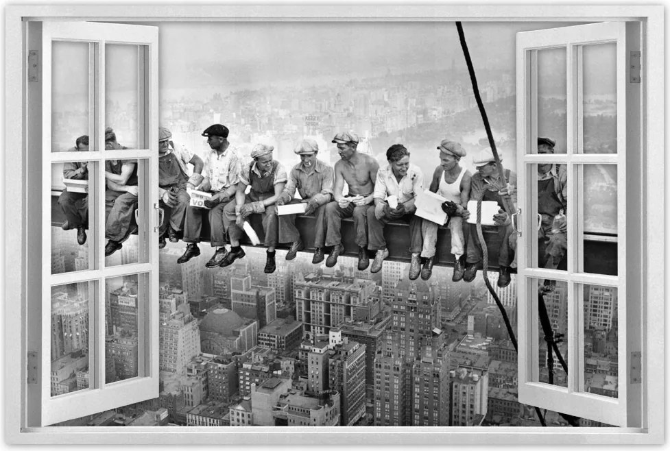 Poszterek 90x60 Dolgozók a gerendán