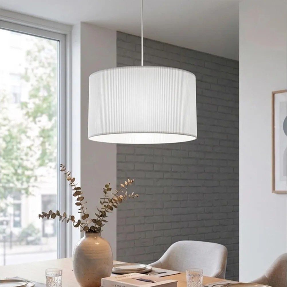 BRILAGI - SIRIJA MODERN kábeles függőlámpa, 1xE27/60W/230V, átmérő 35 cm, fehér