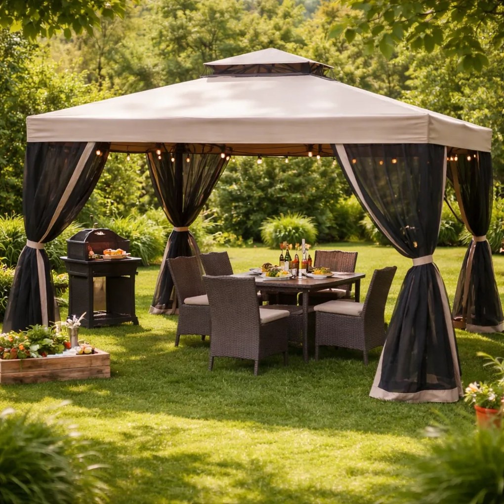 Fieldmann FDZN 7010 kerti pavilon, 3 x 3 m