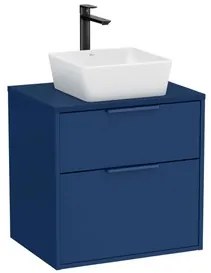 Fürdőszobai szekrény mosdó nélkül Roca Optica 58,5x56,5x45,5 cm kék matt OPTDESK602ZM