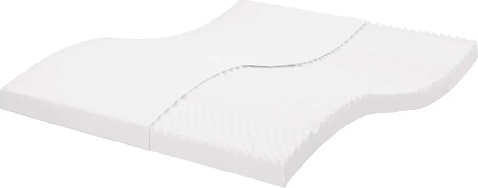 vidaXL fehér 7 zónás 20 ILD keménységű habmatrac 160 x 220 cm