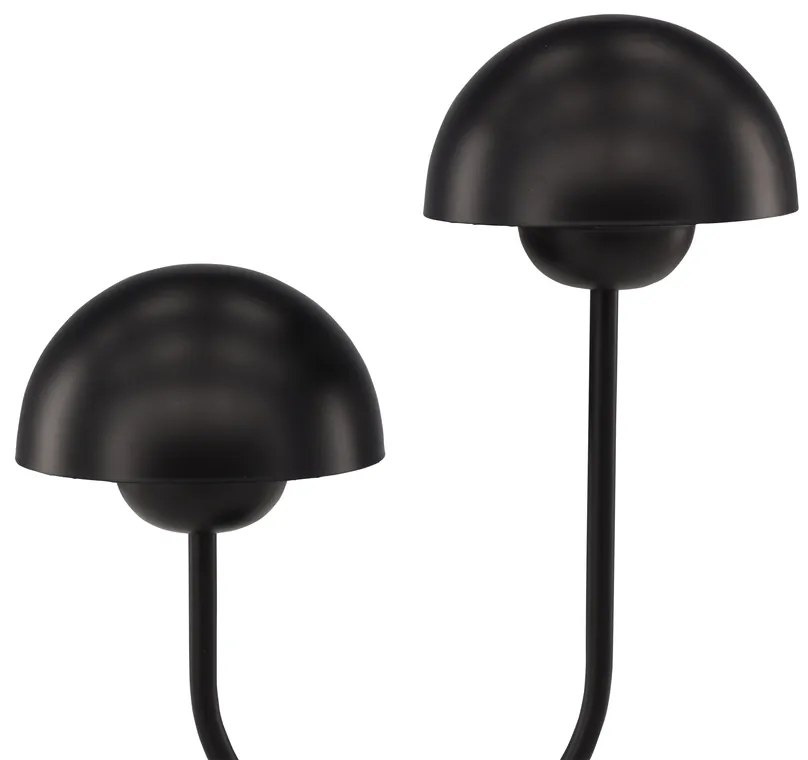 LYCKORNA fekete design asztali lámpa