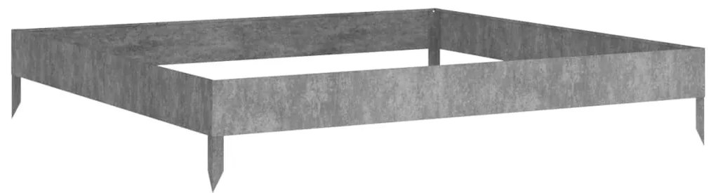 corten acél kerti magaságyás 100 x 100 x 18,5 cm