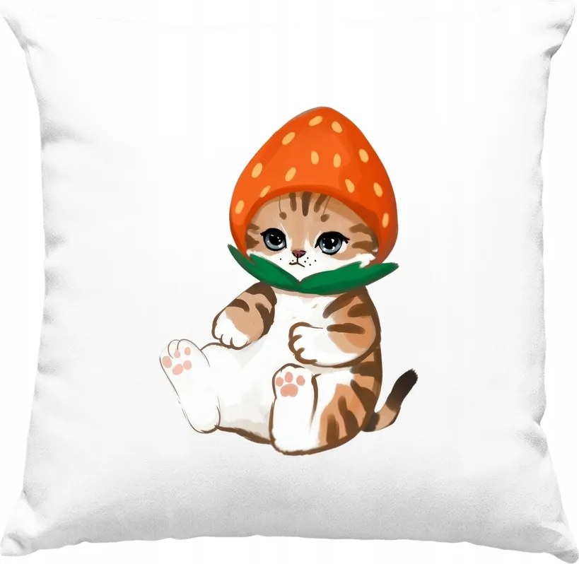 Aranyos Epres Kiscica Párna Fehér