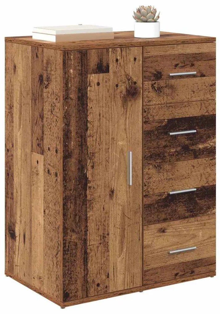 Széf fiókkal Öreg fa 59 x 39 x 80 cm Faanyag