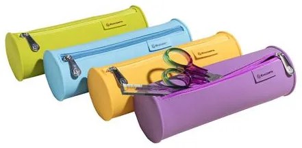 Tolltartó, cipzáras, henger, EXACOMPTA Pop'Nco, vegyes színek (EX52390ED)