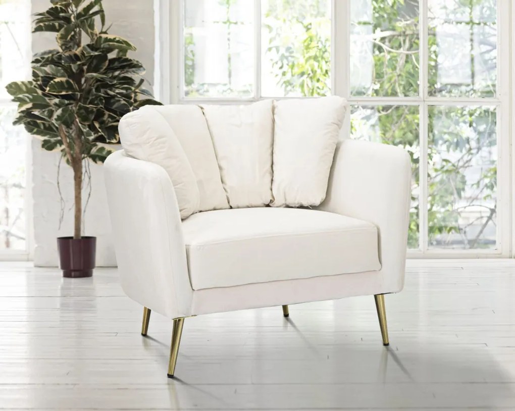 Fotel kiev krém 88x77x74cm