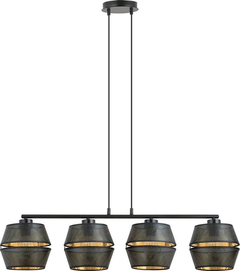 Emibig modern függeszték malia fekete arany emi1185/4