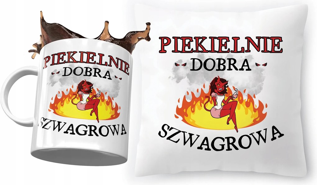 Sógornői párna bögre szett Ajándék fényképes nyomtatással