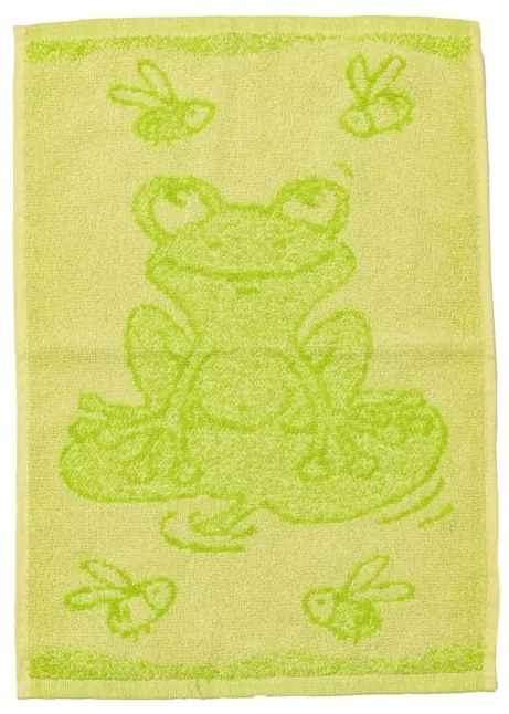 Gyerek törölköző BEBÉ béka zöld 30x50 cm