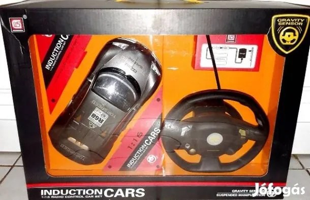 Új Rc Akkus BMW vagy Bugatti Távirányítós Kormányos Autó Gravity Szenzorral