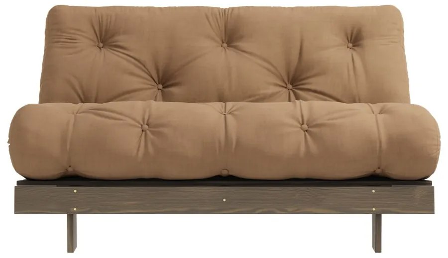 Világosbarna kinyitható kanapé 140 cm Roots – Karup Design