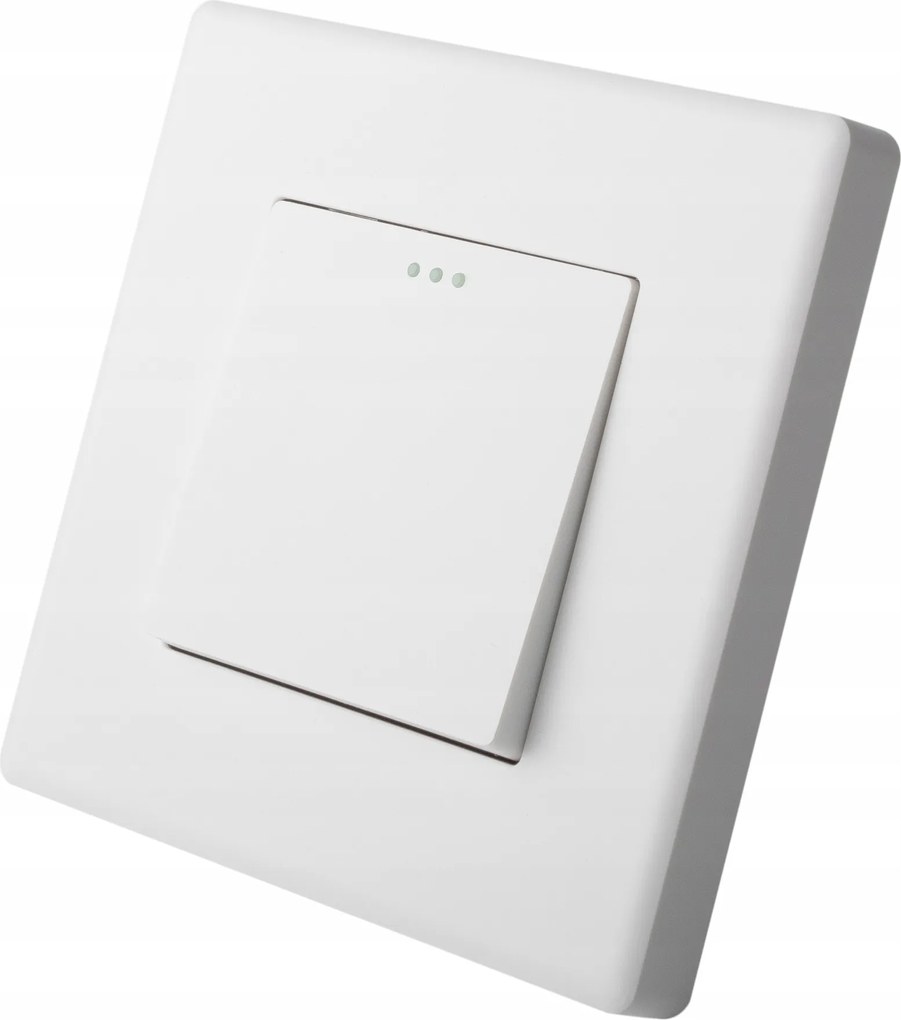 Kapcsoló Fénykapcsoló Egyfalú Fehér Műanyag Luuna