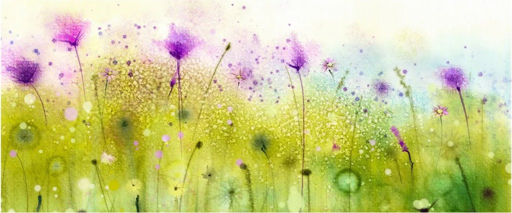 Kép - Réti virágok (120x50 cm)