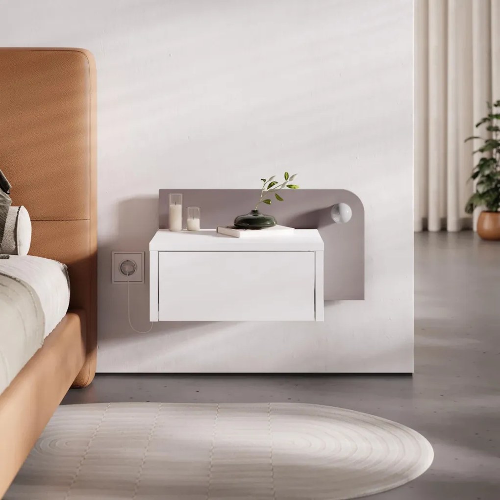 Dotta - White, Light Mocha
