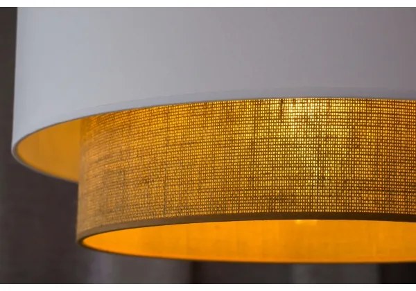 Duolla - Csillár zsinóron BOHO 1xE27/15W/230V átm. 45 cm fehér/barna