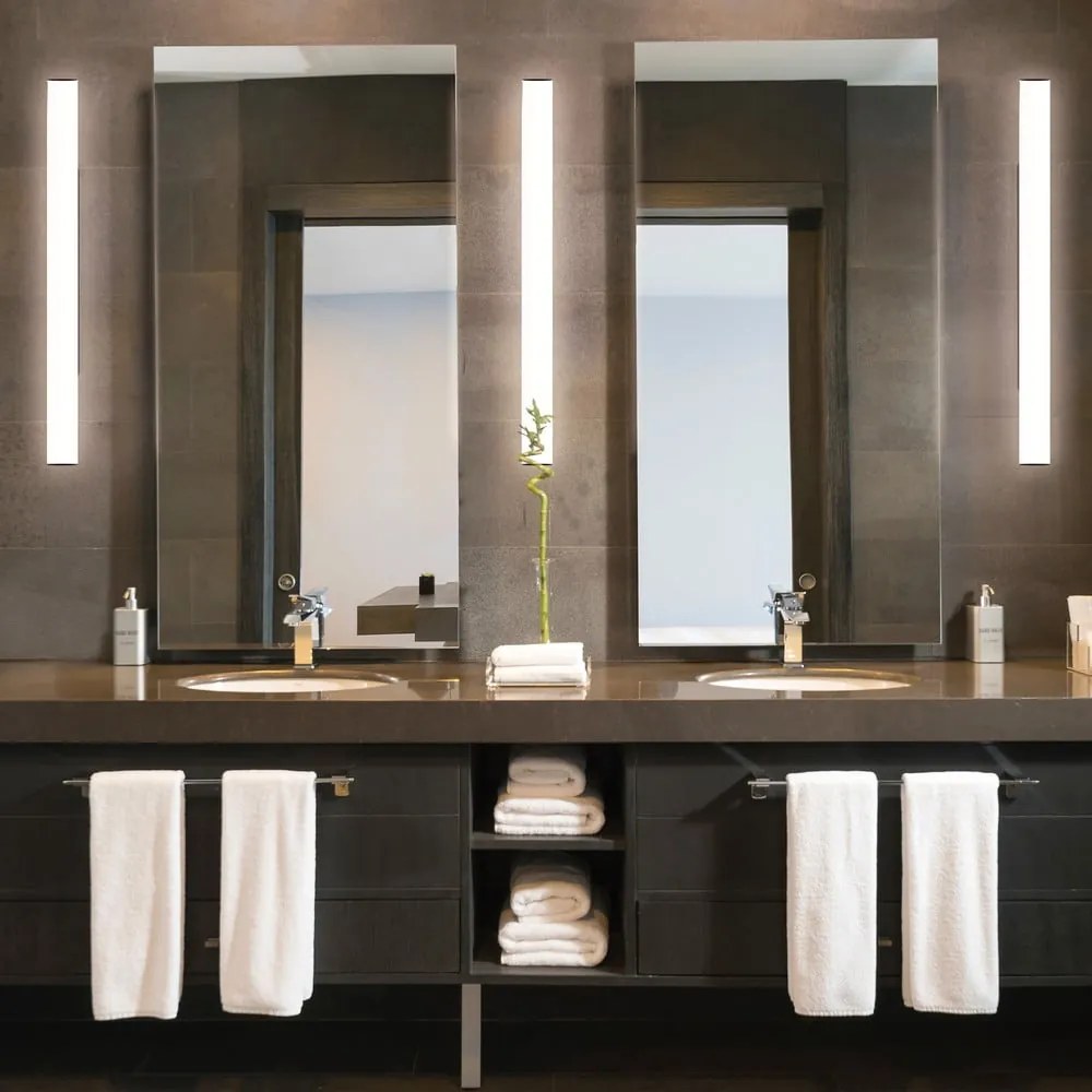 Caspio fekete falilámpa, hosszúság 90 cm - SULION