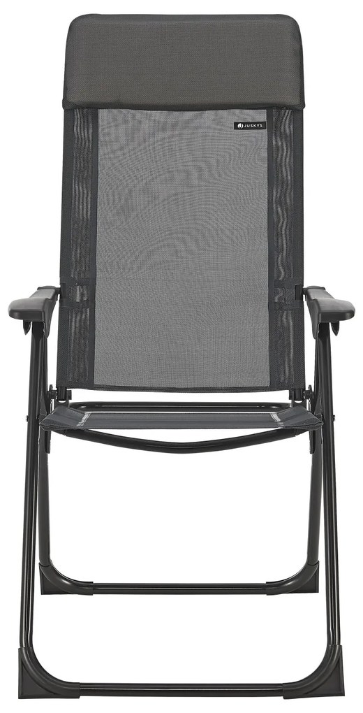 Torri kempingszék (2 db) állítható háttámlával - antracit