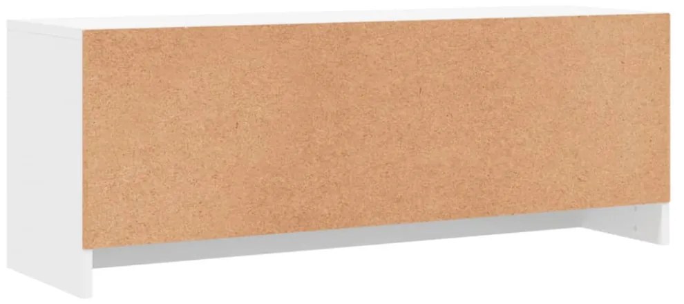 fehér szerelt fa TV-szekrény 102x30x37,5 cm