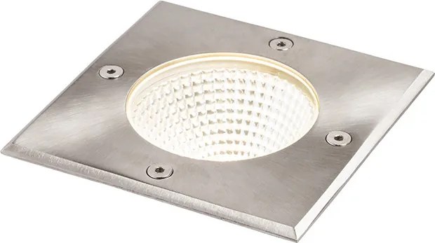 RENDL RIZZ SQ 125 rozsdamentes acél 230V LED 7W 41° IP67 3000K