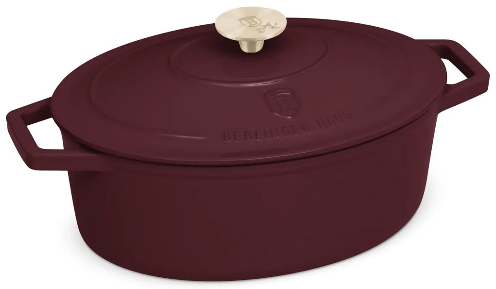BerlingerHaus Öntöttvas sütőedény fedővel Leonardo 30 cm, 30 cm