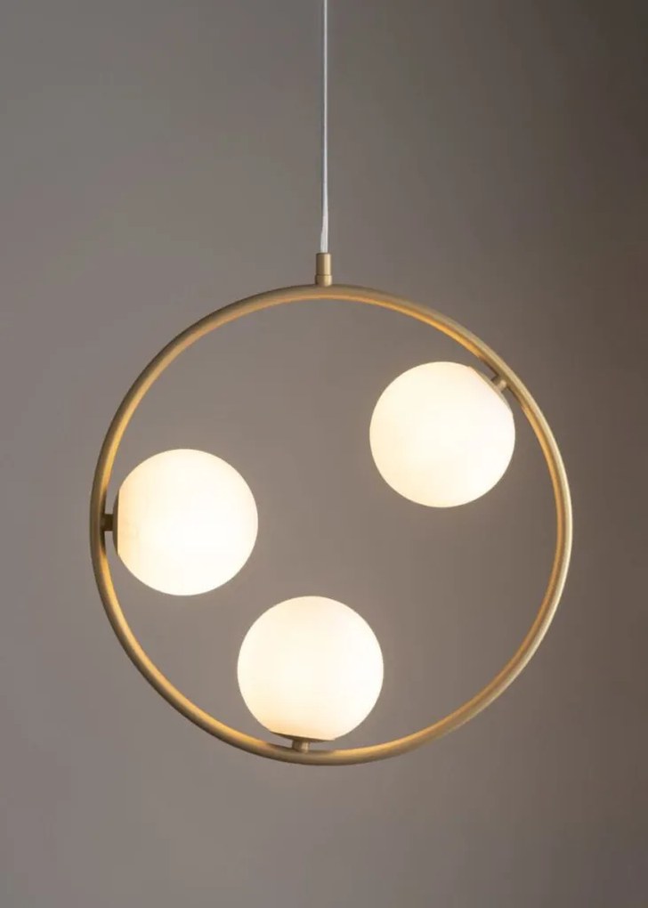 SIGMA LIGHTING 33415 AQUA Modern Függesztett Lámpa Fehér, Arany G9 IP20