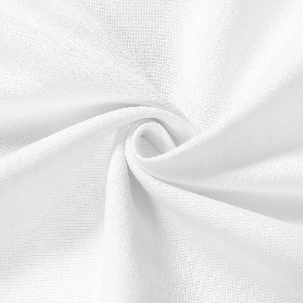 Goldea természetes lenvászon keverék - fehér 300 cm