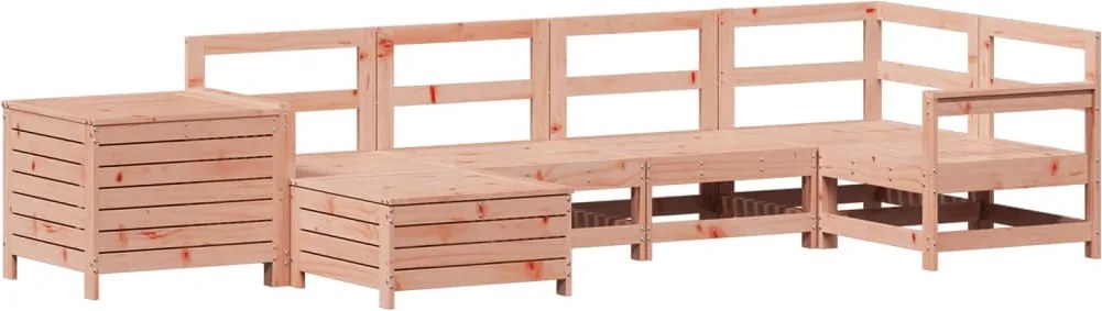 vidaXL 7 részes tömör duglászfenyő kerti kanapészett