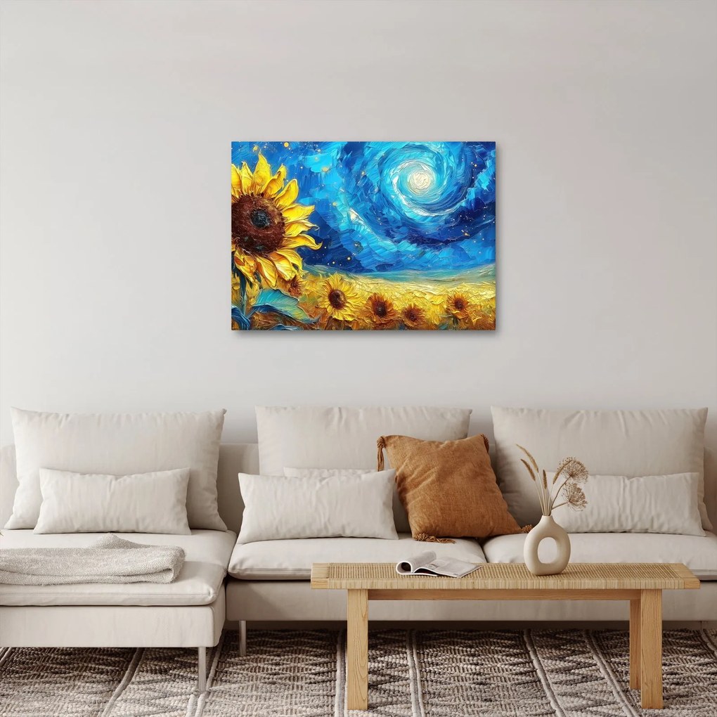 Kép - Festés napraforgó (70x50 cm)