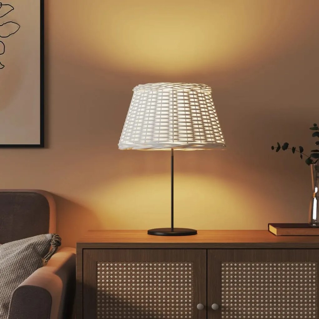 fehér fonott lámpaernyő Ø50x30 cm