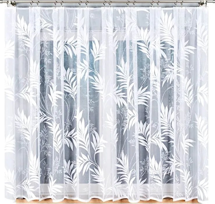 Kaja Jacquard mintás függöny 018920 magasság 160cm, fehér színben (méterenként)