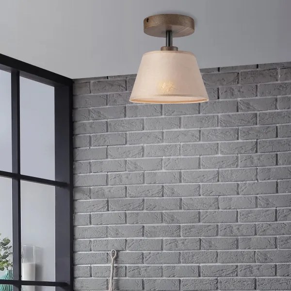 Brilagi - LED mennyezeti lámpa ANTHONY 1xE14/60W/230V dióbézs