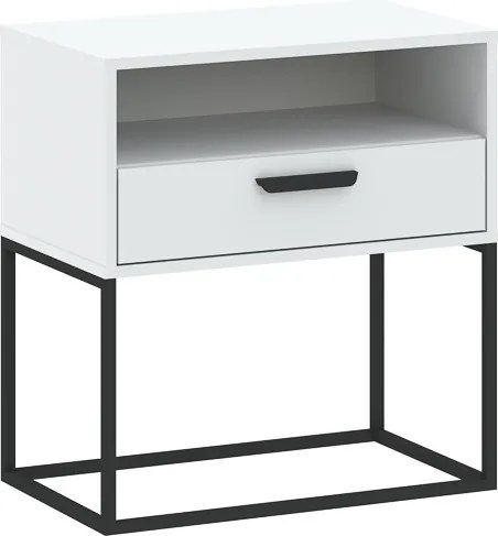 CADRO éjjeli szekrény, 60 cm, No. 4 vázon | Fehér